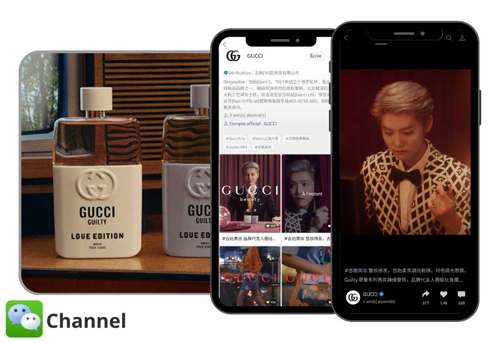 Wechat Channels: Channel & Gucci