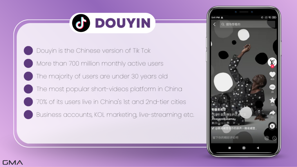 Chinese short-video platforms: Douyin