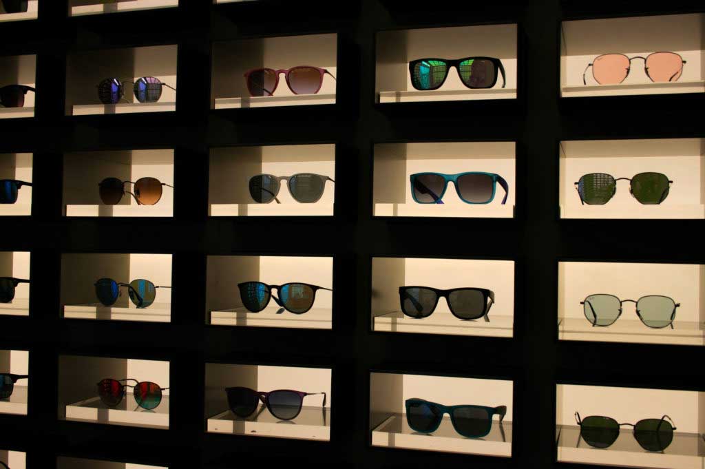 UV lenses Sunglasses Retail Store